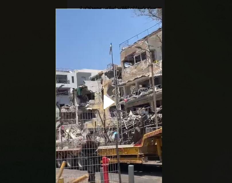 Video: Reporter and cameraman amazed by extent of destruction in Tel Aviv following Iranian missile attack