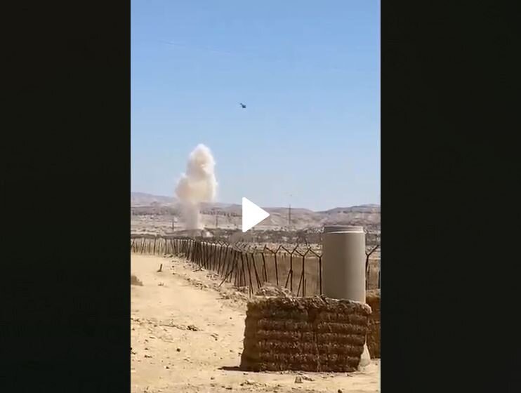 Video: New images of moment an Iranian drone crashed into Arabah Valley