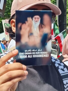 İngiltərəli aktivistlər faşist ABŞ və İsrail rejimlərinin İİR-a qarşı hərbi təcavüzlərini pisləyərək anti-sionist aksiyalar keçirir \ FOTO