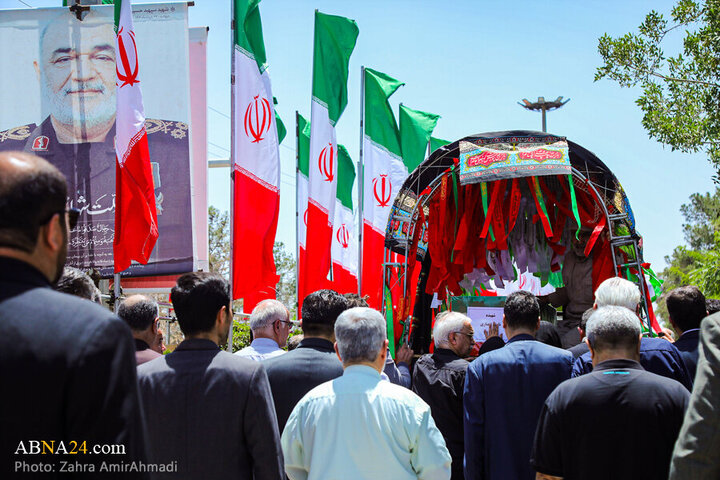 Photos: Funeral of 2 women martyred in Zionist regime attacks held in Tehran