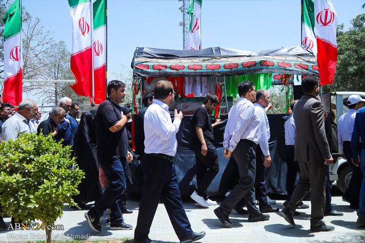 Photos: Funeral of 2 women martyred in Zionist regime attacks held in Tehran