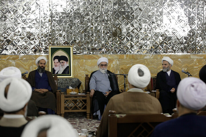 Photos: Group of clerics meet with custodian of Astan Quds Razavi
