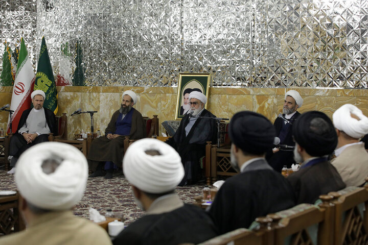 Photos: Group of clerics meet with custodian of Astan Quds Razavi