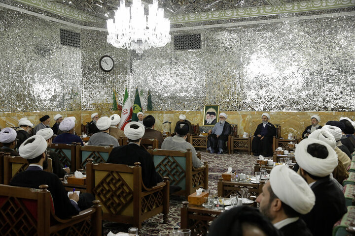Photos: Group of clerics meet with custodian of Astan Quds Razavi