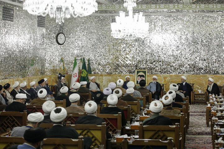 Photos: Group of clerics meet with custodian of Astan Quds Razavi