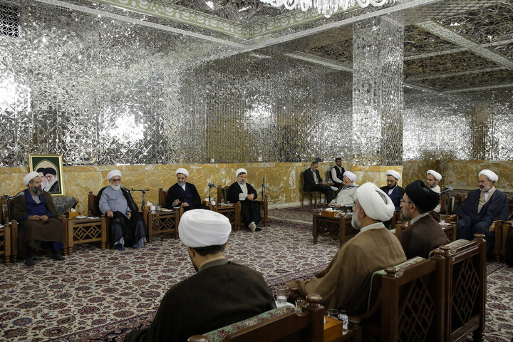 Photos: Group of clerics meet with custodian of Astan Quds Razavi