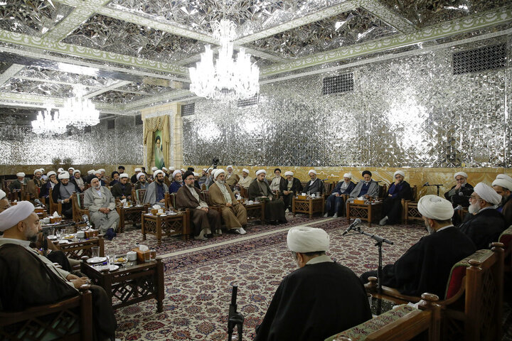 Photos: Group of clerics meet with custodian of Astan Quds Razavi