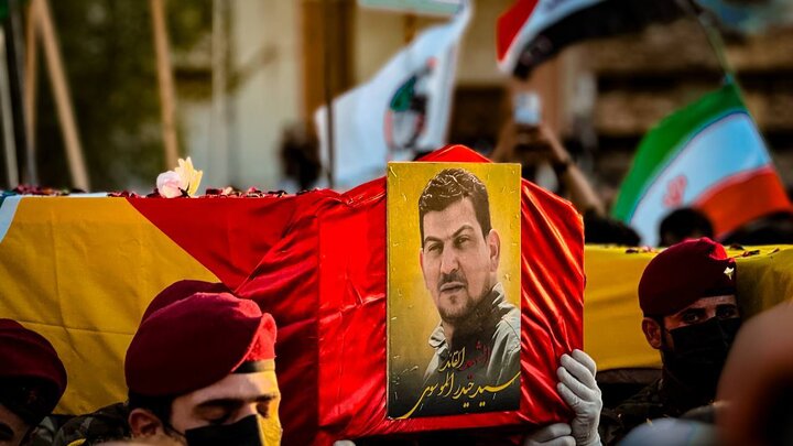 تشييع شهداء العدوان الصهيوني الحاج ابو علي الخليل ونجله والسيد حيدر الموسوي
