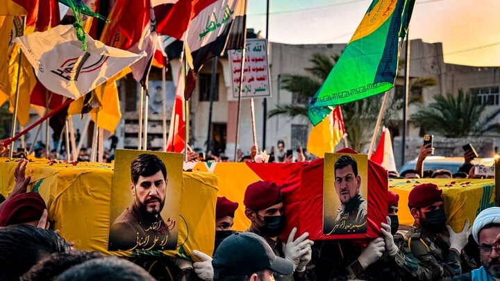 تشييع شهداء العدوان الصهيوني الحاج ابو علي الخليل ونجله والسيد حيدر الموسوي