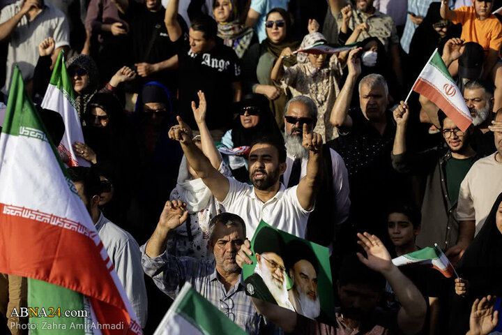 تجمع مردمی در تهران در محکومیت تجاوز آمریکا