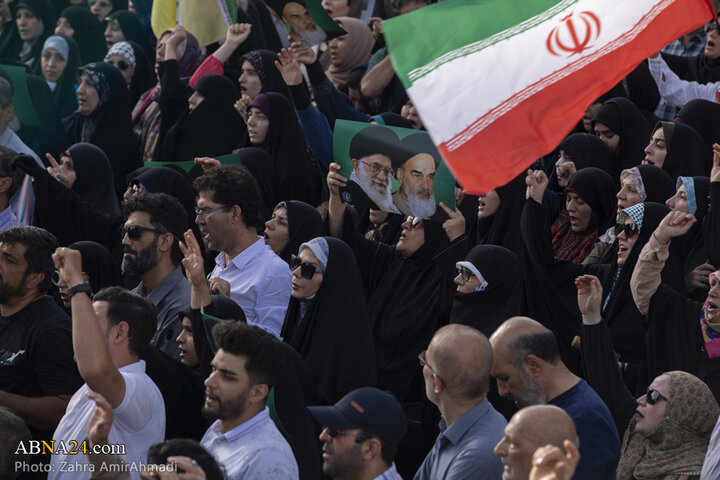 تجمع مردمی در تهران در محکومیت تجاوز آمریکا