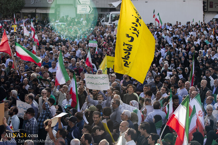 تجمع مردمی در تهران در محکومیت تجاوز آمریکا