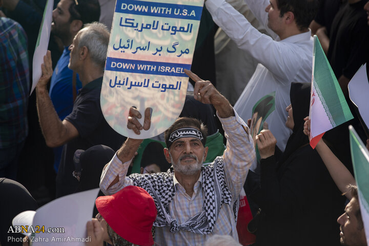 تجمع مردمی در تهران در محکومیت تجاوز آمریکا