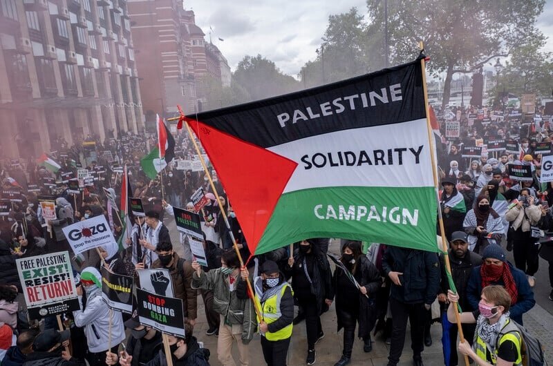 Over 350,000 march in solidarity with Gaza in London