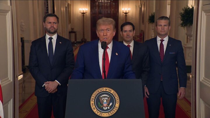 ترامپ: ئامانجی ئەمریکا لەناوبردنی تواناکانی ئێران بۆ پیتاندنی یۆرانیۆم بوو