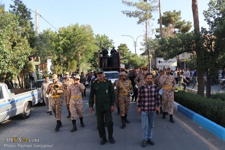 مراسم تشییع و تدفین شهید حسین نوریان در شهر کوشک اصفهان