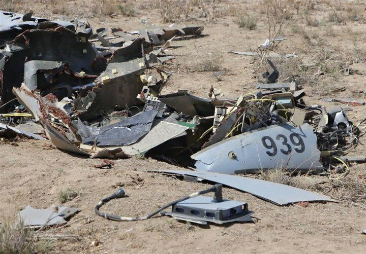 مشاهد تظهر تدمير طائرة هيرمس الإسرائيلية في محافظة المركزي