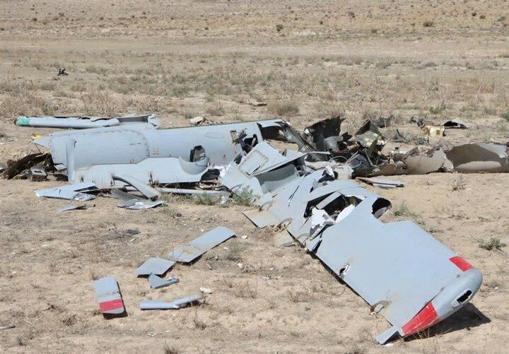 مشاهد تظهر تدمير طائرة هيرمس الإسرائيلية في محافظة المركزي