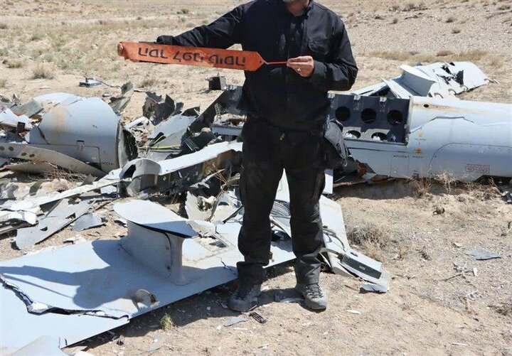 مشاهد تظهر تدمير طائرة هيرمس الإسرائيلية في محافظة المركزي