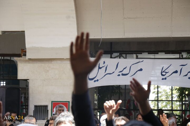 تشییع پیکر شهید حامد خیراللهی شهید مبارزه با اسرائیل در شهر تبریز