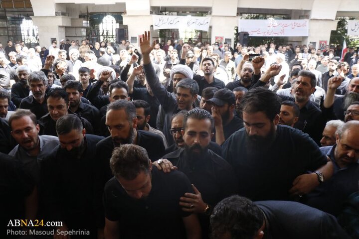 تشییع پیکر شهید حامد خیراللهی شهید مبارزه با اسرائیل در شهر تبریز