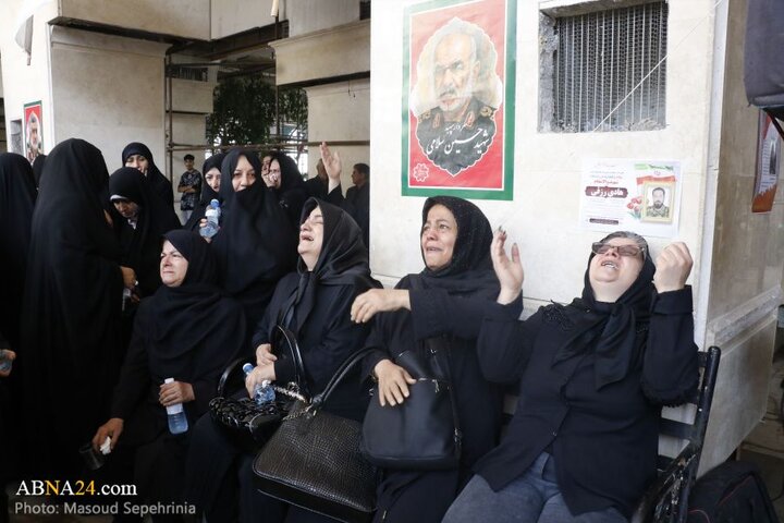 تشییع پیکر شهید حامد خیراللهی شهید مبارزه با اسرائیل در شهر تبریز