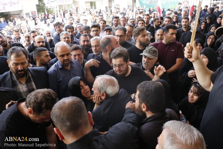 تشییع پیکر شهید حامد خیراللهی شهید مبارزه با اسرائیل در شهر تبریز