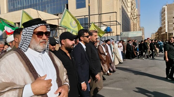 تجمع پرشور طلاب و اساتید حوزه علمیه نجف