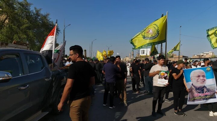 تجمع پرشور طلاب و اساتید حوزه علمیه نجف