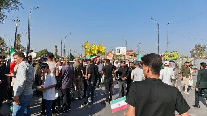 تجمع پرشور طلاب و اساتید حوزه علمیه نجف