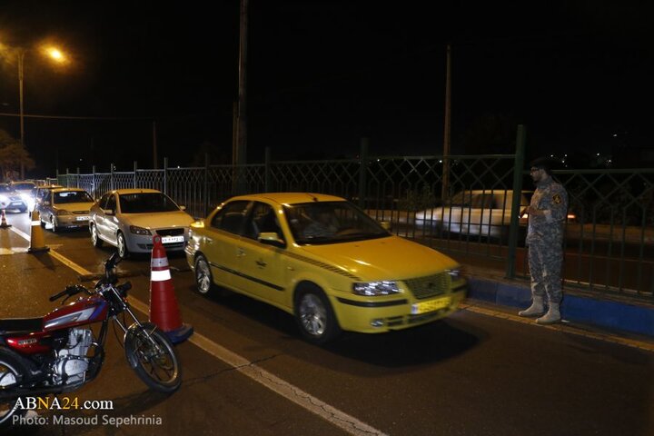 گزارش تصویری | فعالیت ایست‌بازرسی‌های بسیج در سطح شهر تبریز