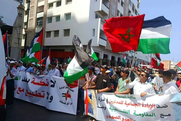 Fas’ta İran’a ve Gazze’ye destek gösterisi