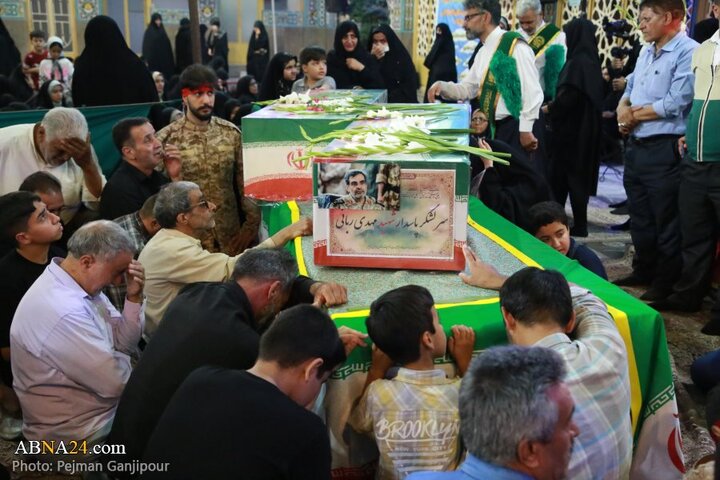 مراسم وداع مردم اصفهان با پیکر سرلشکر شهید مهدی ربانی