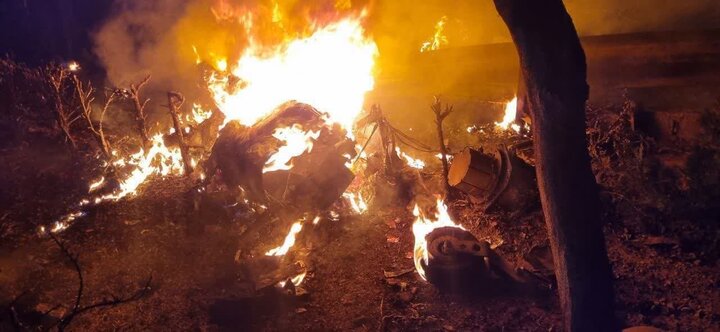 پهپاد هرمس اسرائیل در آسمان تهران منهدم شد + عکس و ویدیو