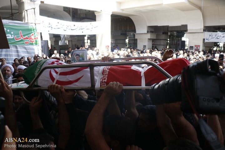 Photos: Funeral ceremony of 2 child martyrs of Zionist regime attacks held in Tabriz
