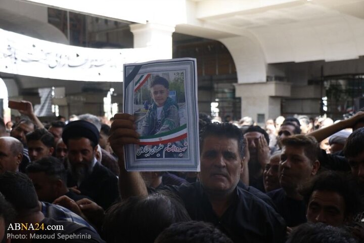 Photos: Funeral ceremony of 2 child martyrs of Zionist regime attacks held in Tabriz