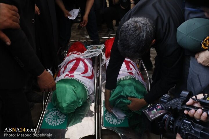 Photos: Funeral ceremony of 2 child martyrs of Zionist regime attacks held in Tabriz