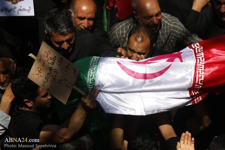 Photos: Funeral ceremony of 2 child martyrs of Zionist regime attacks held in Tabriz