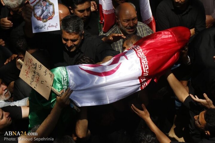 Photos: Funeral ceremony of 2 child martyrs of Zionist regime attacks held in Tabriz