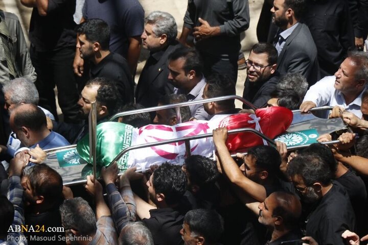 Photos: Funeral ceremony of 2 child martyrs of Zionist regime attacks held in Tabriz