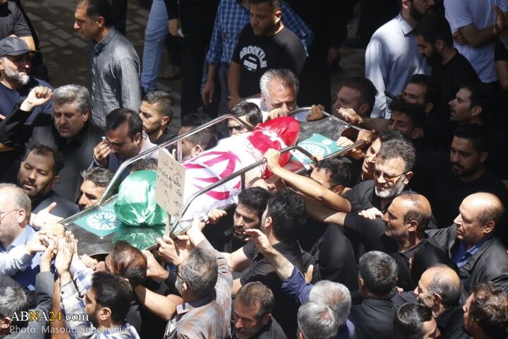 Photos: Funeral ceremony of 2 child martyrs of Zionist regime attacks held in Tabriz