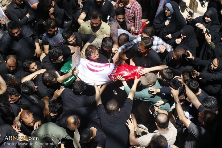 Photos: Funeral ceremony of 2 child martyrs of Zionist regime attacks held in Tabriz