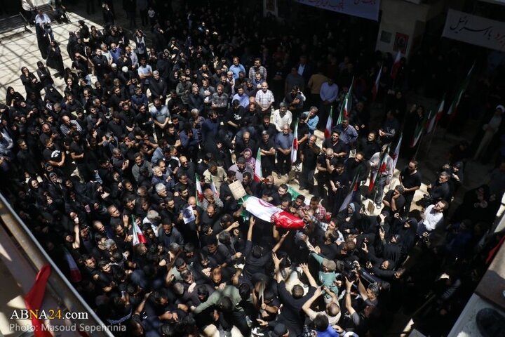 Photos: Funeral ceremony of 2 child martyrs of Zionist regime attacks held in Tabriz