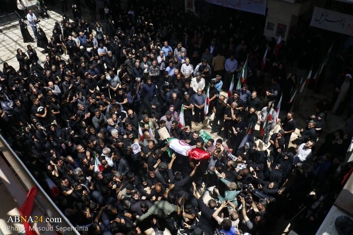 Photos: Funeral ceremony of 2 child martyrs of Zionist regime attacks held in Tabriz