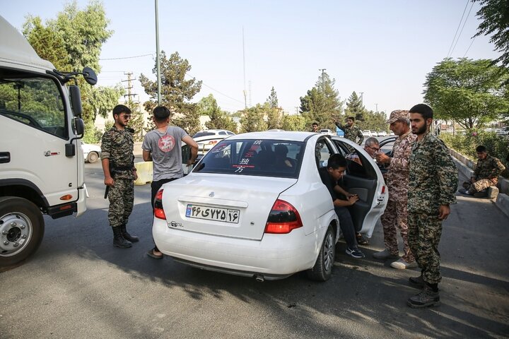 گزارش تصویری | ایست بازرسی‌های بسیج در قم