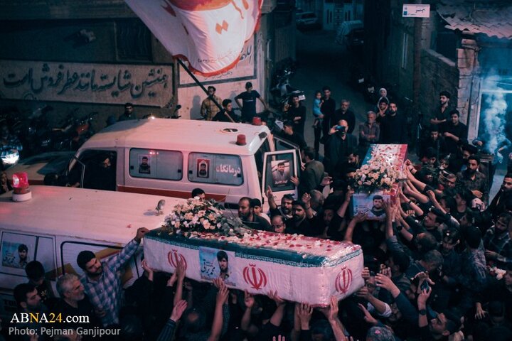 گزارش تصویری | وداع با دو شهید حملات رژیم صهیونیستی در درچه اصفهان