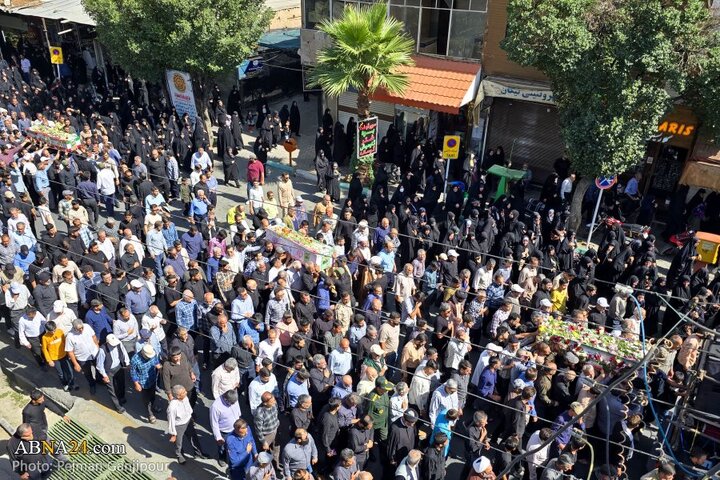 گزارش تصویری | تشییع پیکر ۳ شهید حمله ددمنشانه رژیم صهیونیستی در نجف‌آباد اصفهان