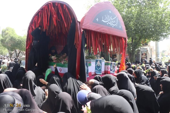 گزارش تصویری | تشییع پیکر ۶ شهید مدافع وطن در شهرضا اصفهان