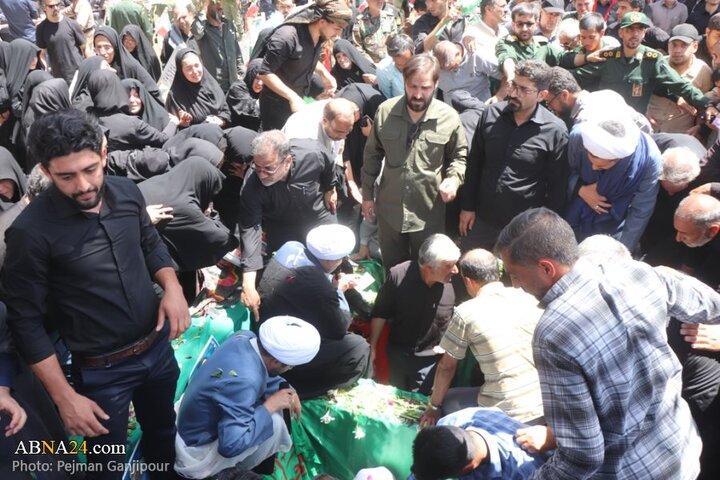 گزارش تصویری | تشییع پیکر ۶ شهید مدافع وطن در شهرضا اصفهان