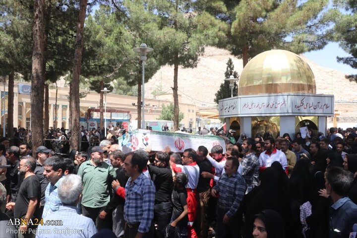 گزارش تصویری | تشییع پیکر ۶ شهید مدافع وطن در شهرضا اصفهان